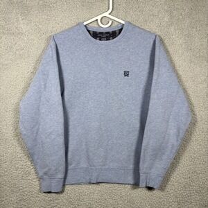 Daniel Cremieux Sweatshirt Men M Blue Classics Crew Neck Embroidered Logo